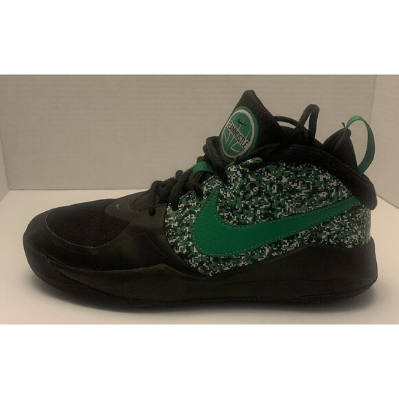 Nike Team Hustle D 9 Digi (GS) DC1992-001 Black Green Sneakers Shoes Boy\'s 6.5y main image 7